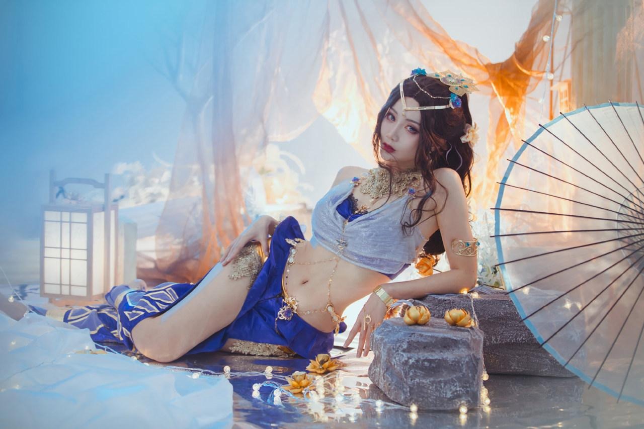 如月灰《永劫無間》迦南花無痕cosplay插圖