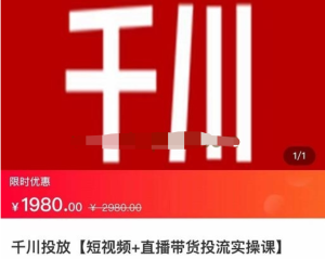 七巷社千川從零開(kāi)始實(shí)操投放課2023新版，提升投產(chǎn)ROI千川投放百度網(wǎng)盤(pán)插圖