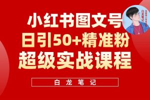 小紅書圖文號日引50+精準流量，新手小白實戰的小紅書引流課百度網盤插圖