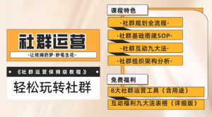 【社群運營】保姆式教程：九大互動法，八款社群運營工具玩轉社群百度網盤插圖